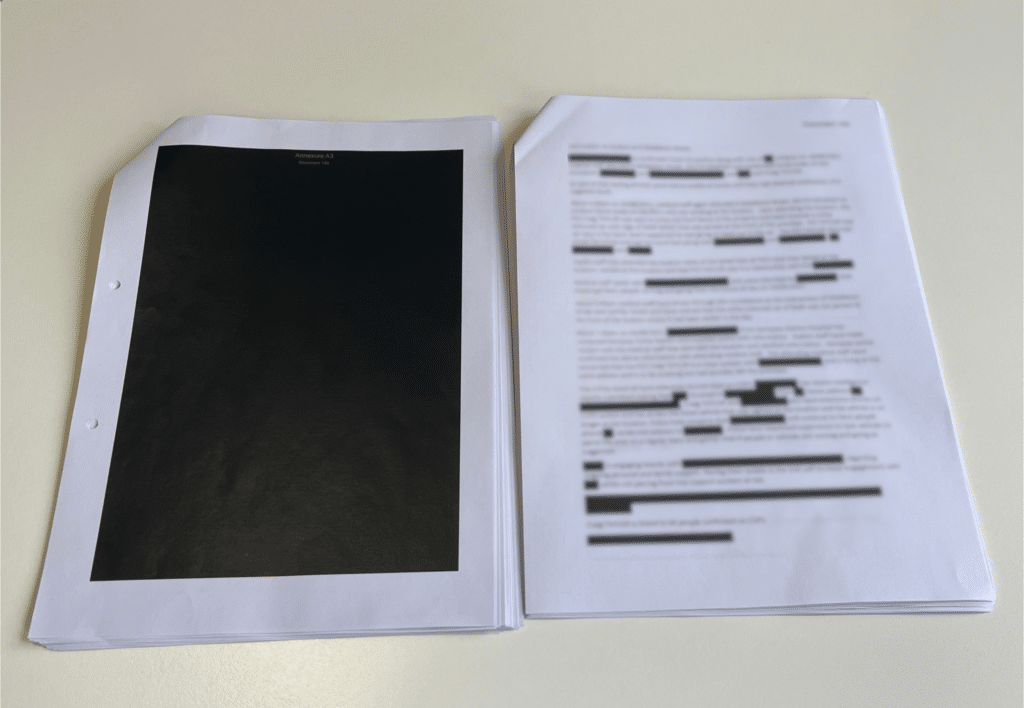 redacted documents imagery reduced blur 1