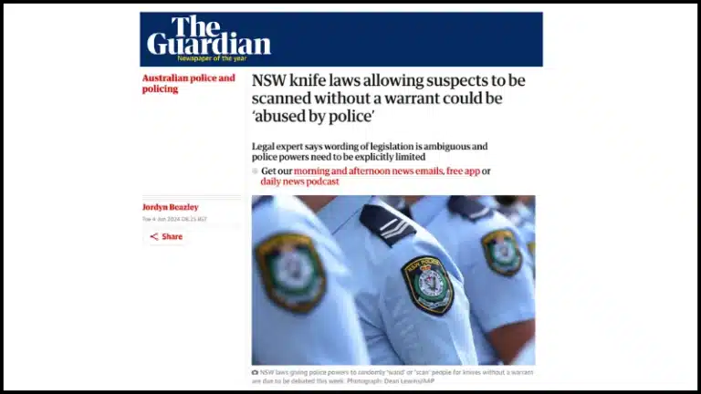Guardian coverage NSW knife laws tile 800 x 450
