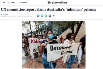 UN committee report slams Australia’s ‘inhuman’ prisons