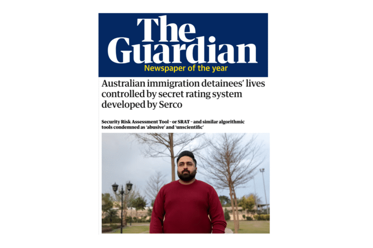 Guardian Australia: Australian immigration detainees’ lives controlled by secret rating system developed by Serco