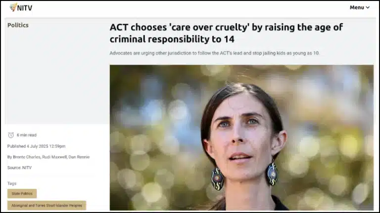 ACT RTA coverage NITV