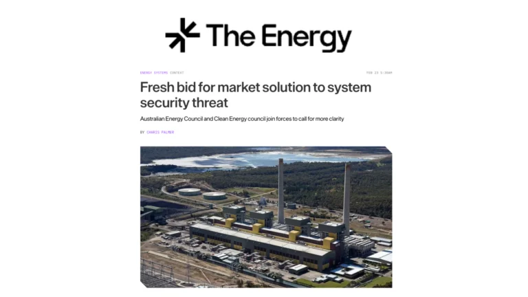 The Energy: Fresh bid for market solution to system security threat