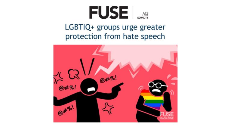 Fuse: LGBTIQ+ groups urge greater protection from hate speech
