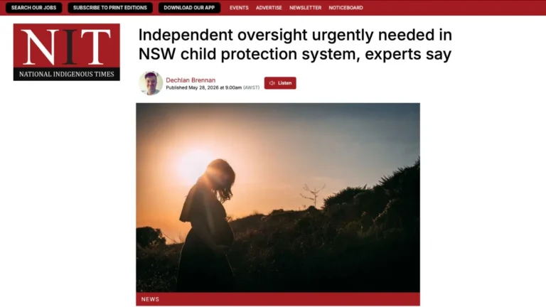 NIT: Independent oversight urgently needed in NSW child protection system, experts say