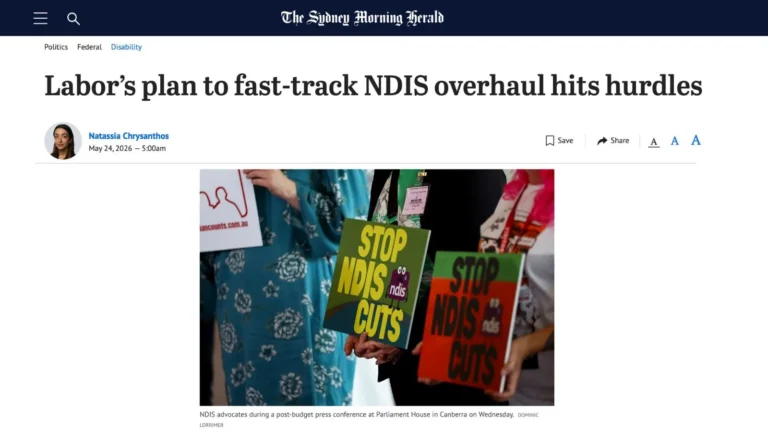 SMH: Labor’s plan to fast-track NDIS overhaul hits hurdles