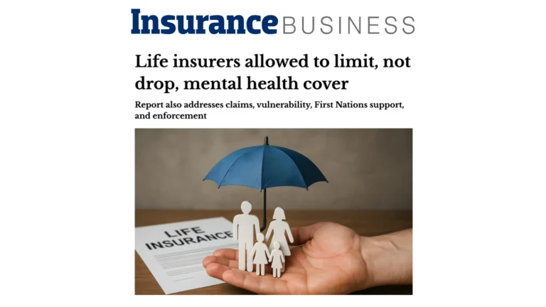 Insurance Business: Life insurers allowed to limit, not drop, mental health cover
