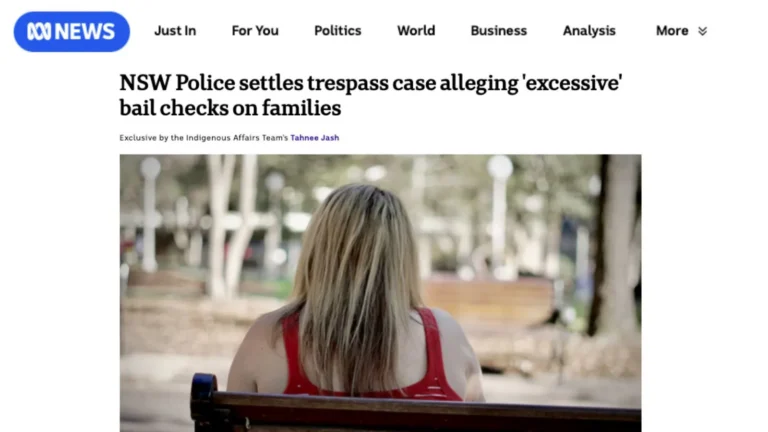 NSW Police settles trespass case alleging ‘excessive’ bail checks on families