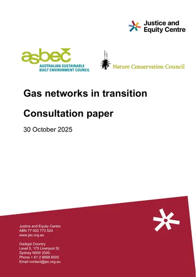 Gas Networks in Transition consultation paper thumbnail
