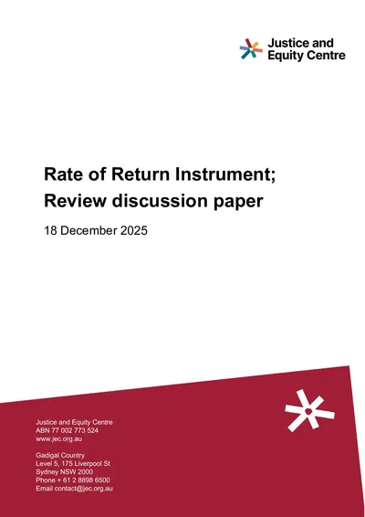 Submission to the AER’s Rate of Return Instrument Review Discussion Paper  thumbnail
