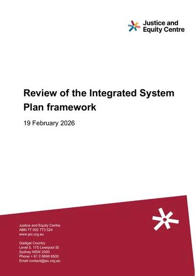 Submission in response to the AEMC’s Review of the Integrated System Plan Framework Consultation Paper thumbnail