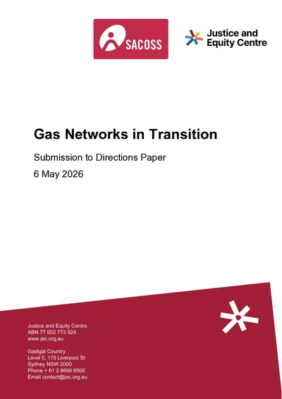 Submission to the AEMC in response to the Gas Networks in Transition Directions Paper thumbnail