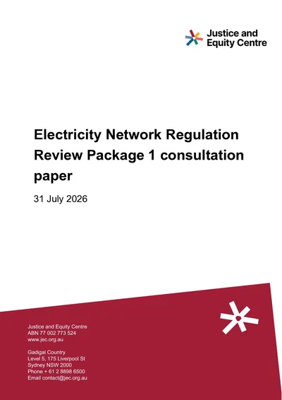 Submission in response to the AEMC’s Electricity Review Package 1 consultation paper thumbnail