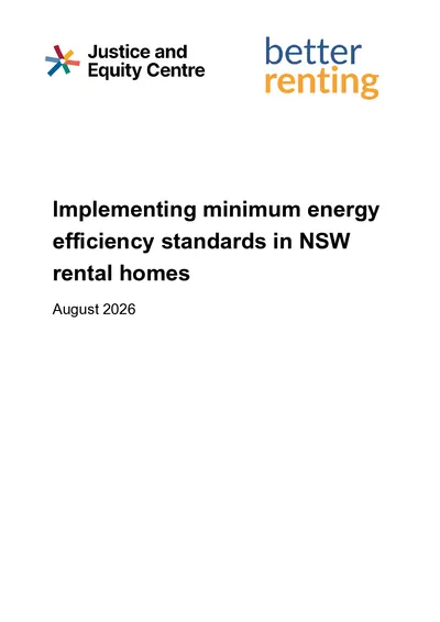 Implementing minimum energy efficiency standards in NSW rental homes thumbnail
