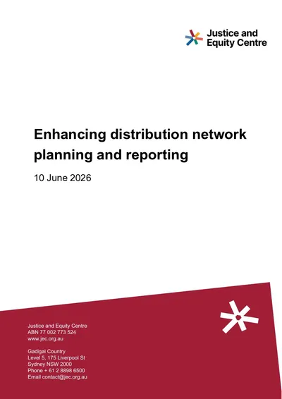 Submission to the AEMC’s Enhancing distribution network planning and reporting draft determination thumbnail