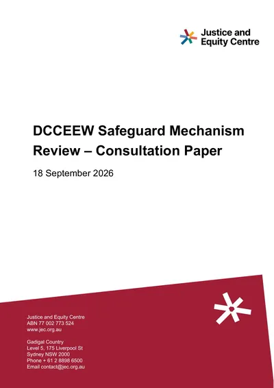 Submission in response to DCCEEW’s Safeguard Mechanism Review Consultation Paper thumbnail